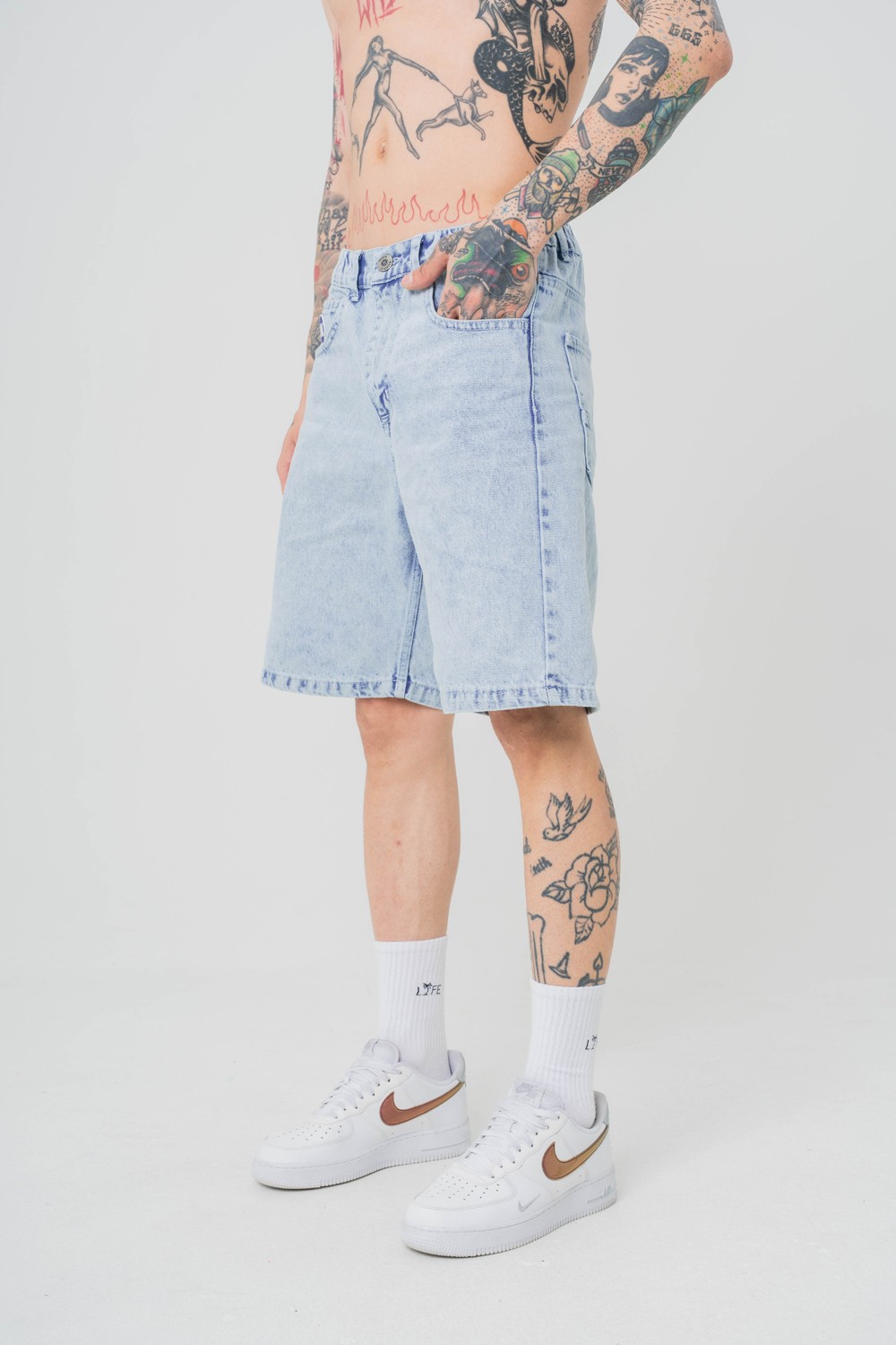 Urban Drip Jean Oversize Şort