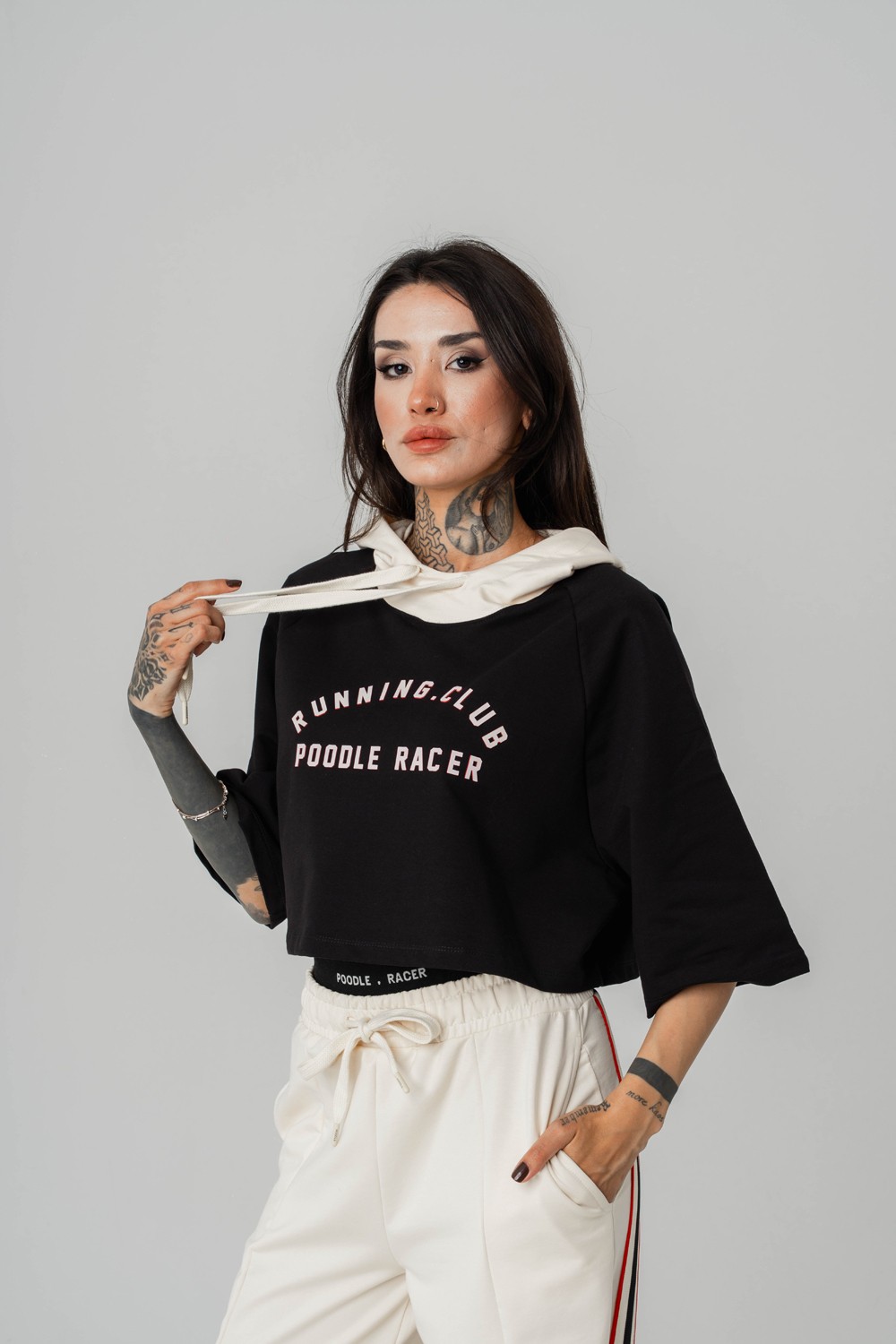 Running Kapüşonlu Kadın T-shirt