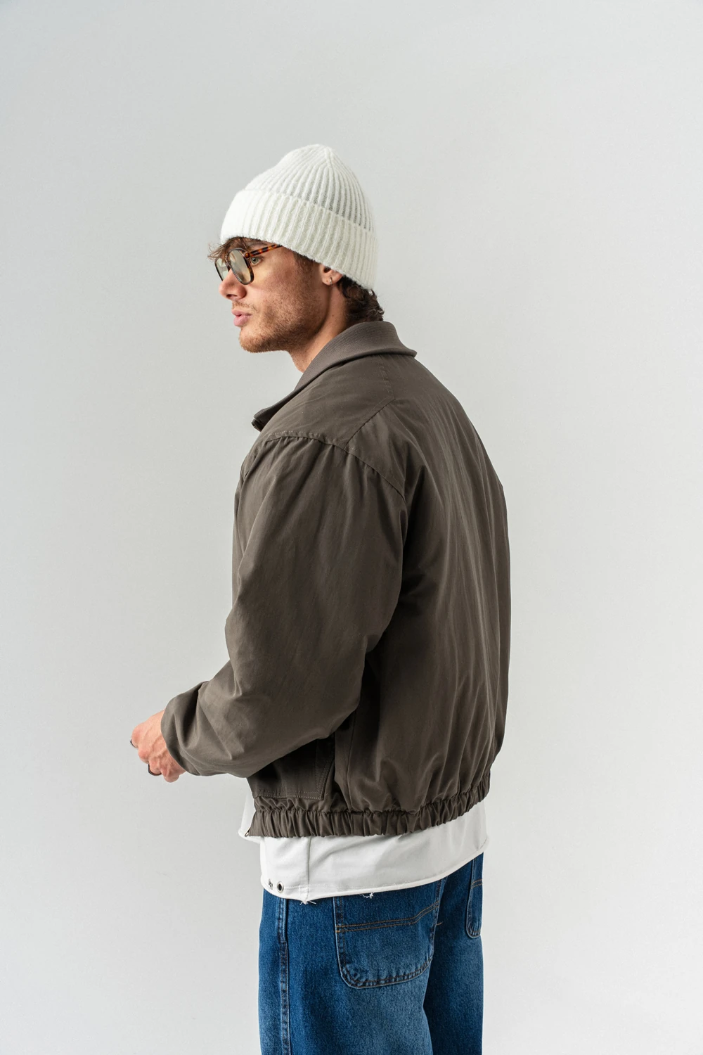 Grungefade Yaka Detaylı Şişme Mont