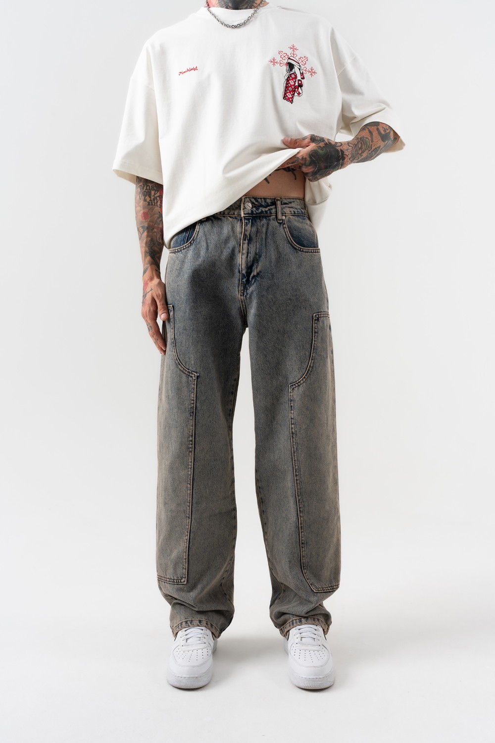 Voidwalker Baggy Jean Pantolon - Camel
