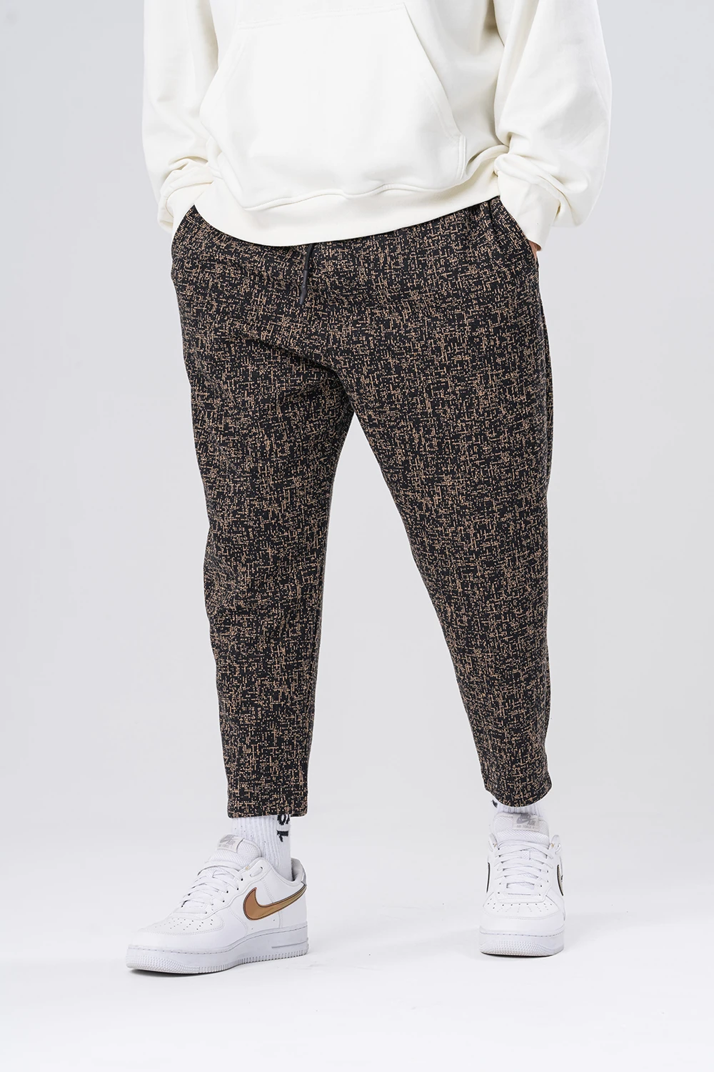 Grayish Bel Lastikli Havuç Kesim Pantolon