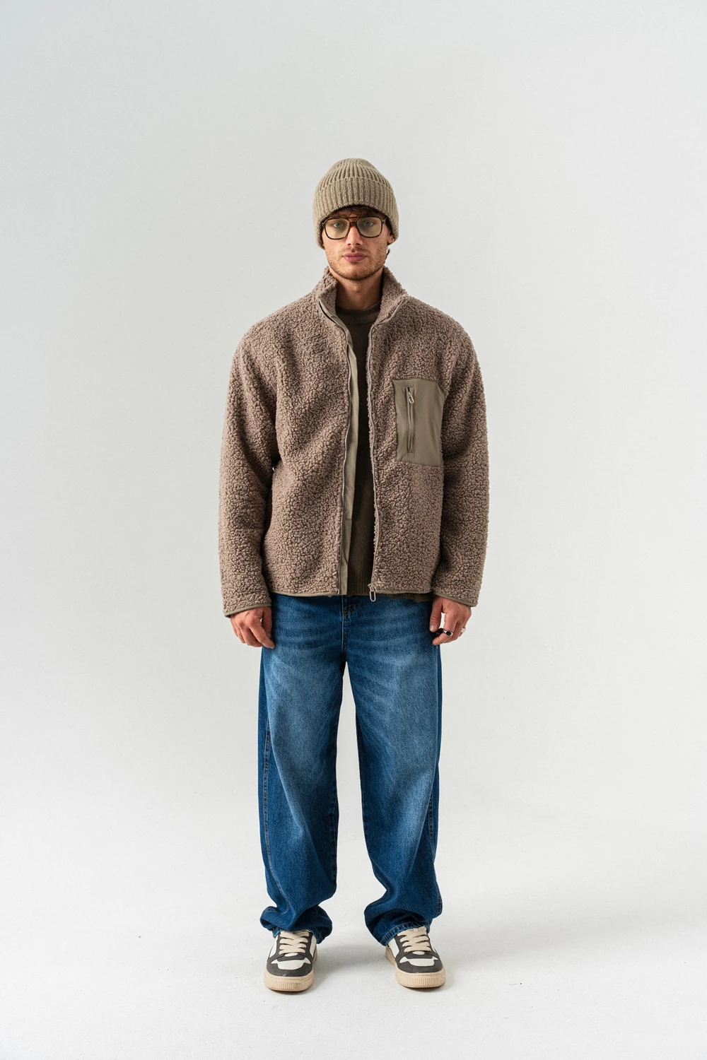 Midvoid Cep Detaylı Peluş Mont