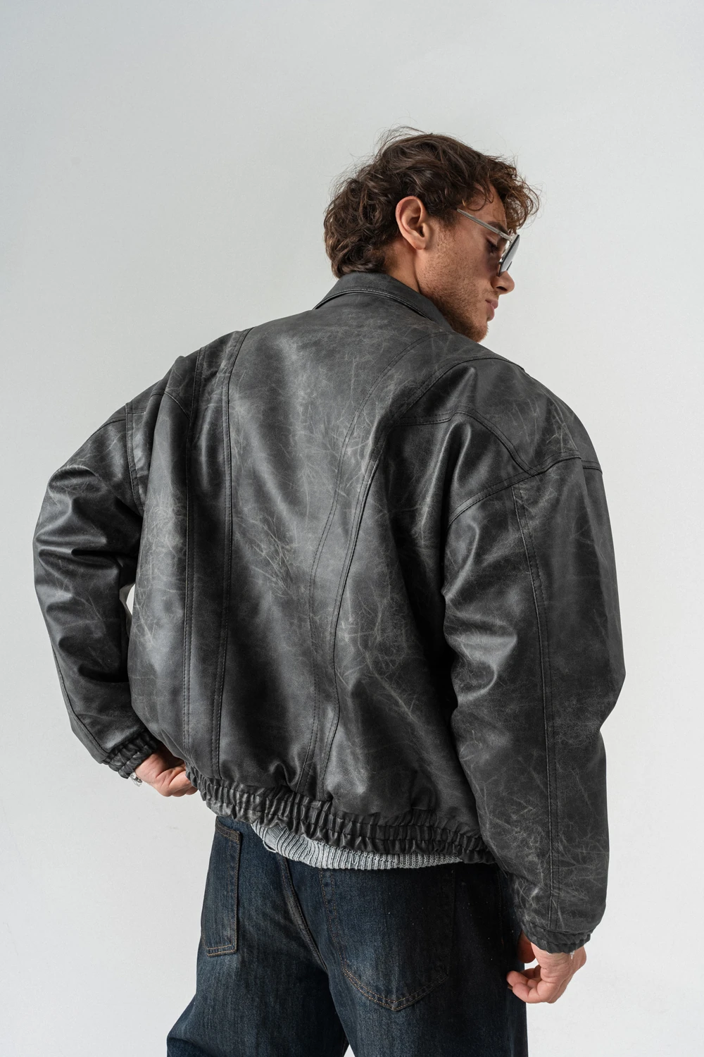 Blendcore Fermuar ve Cep Detaylı Deri Mont