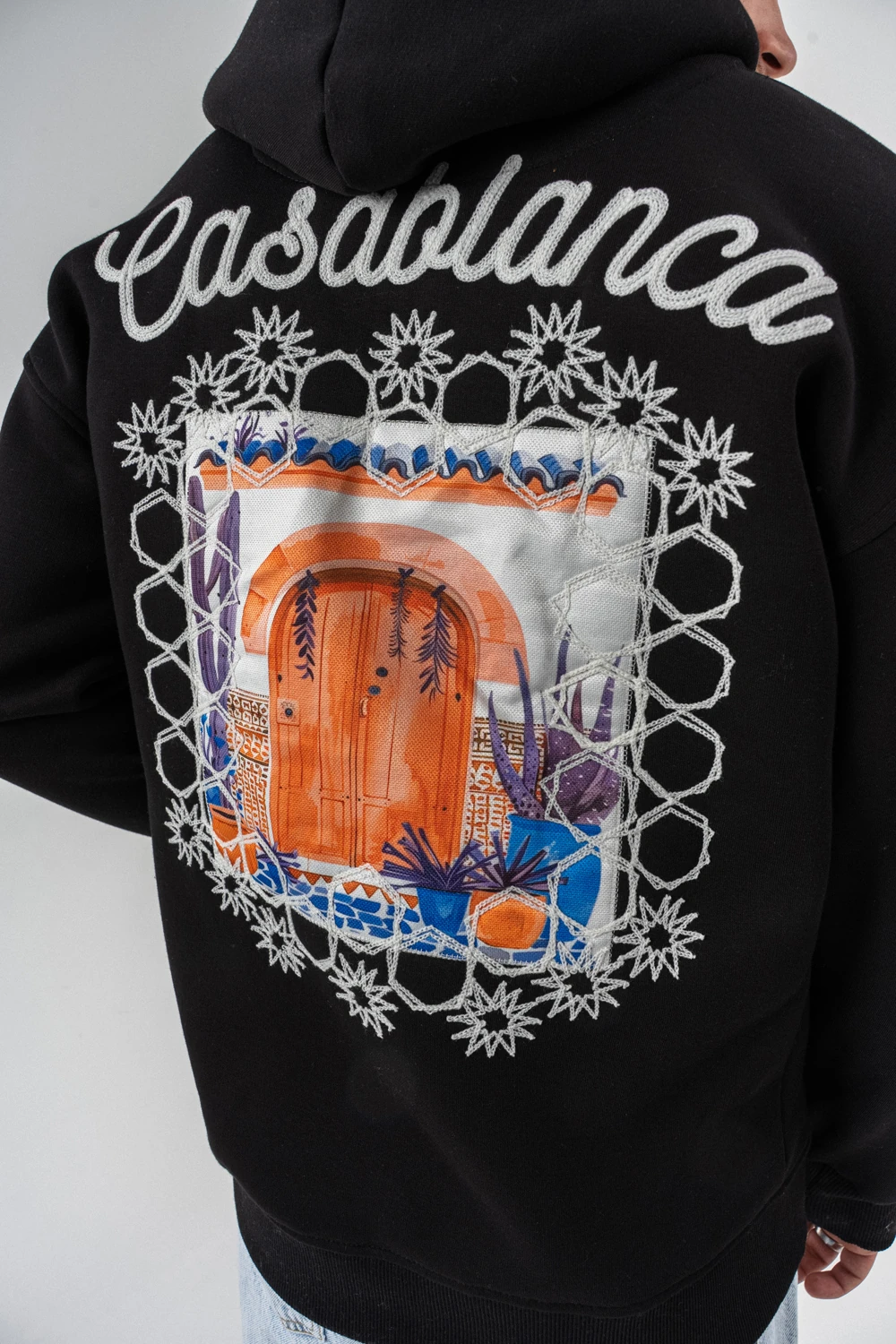 Casablanca Nakış ve Patch Detay Sweatshirt Hoodie