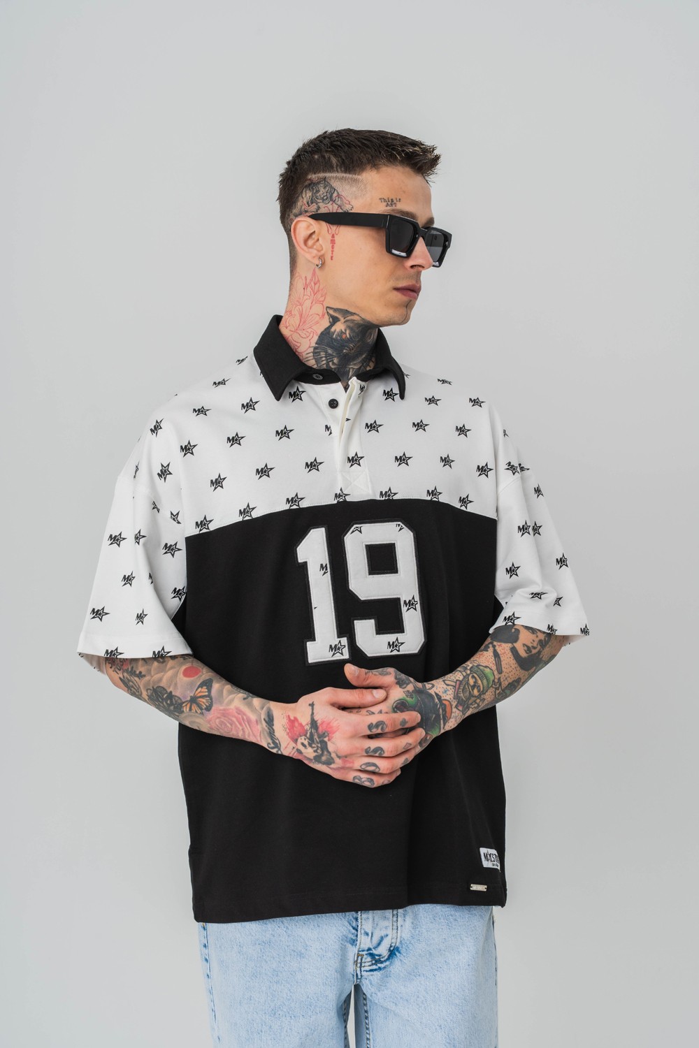 Stars 1987 Polo Yaka Oversize Tshirt
