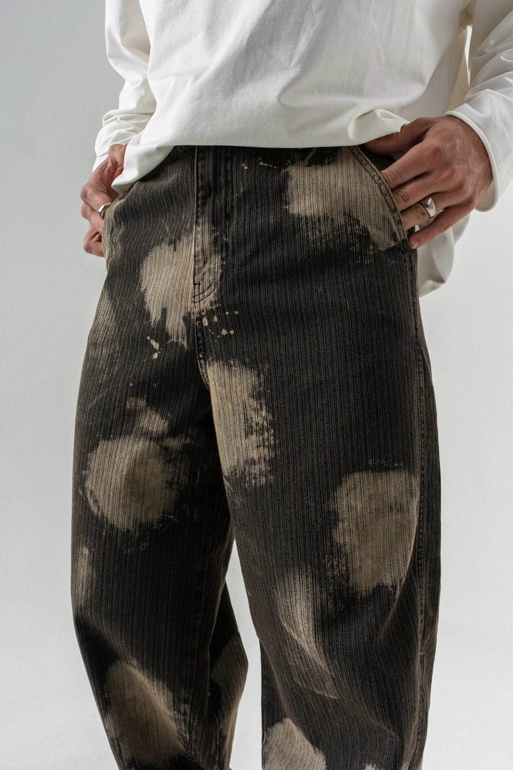 Brushdrop Yıkamalı Baggy Jean Pantolon