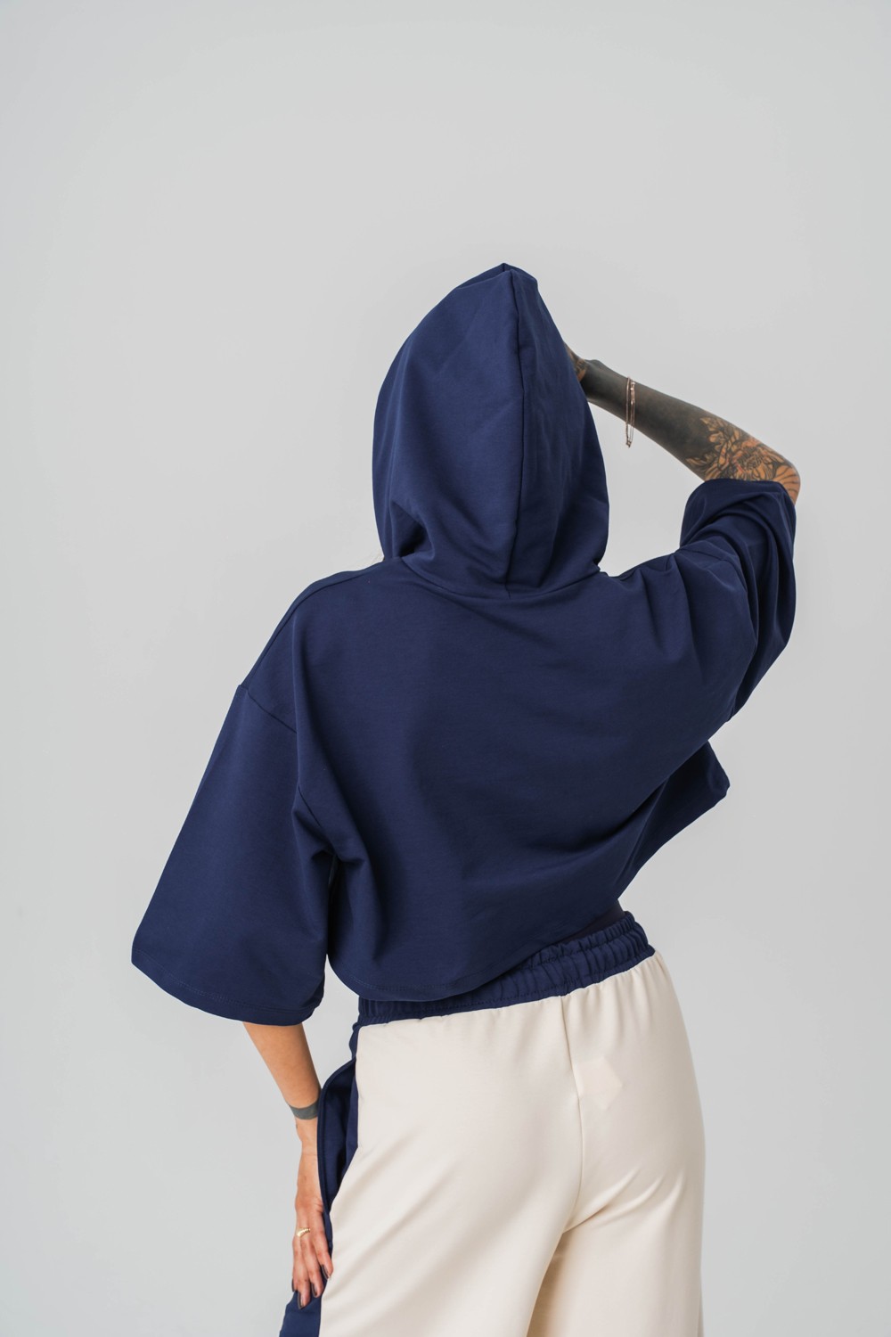South Crop Kapüşonlu Kadın T-shirt