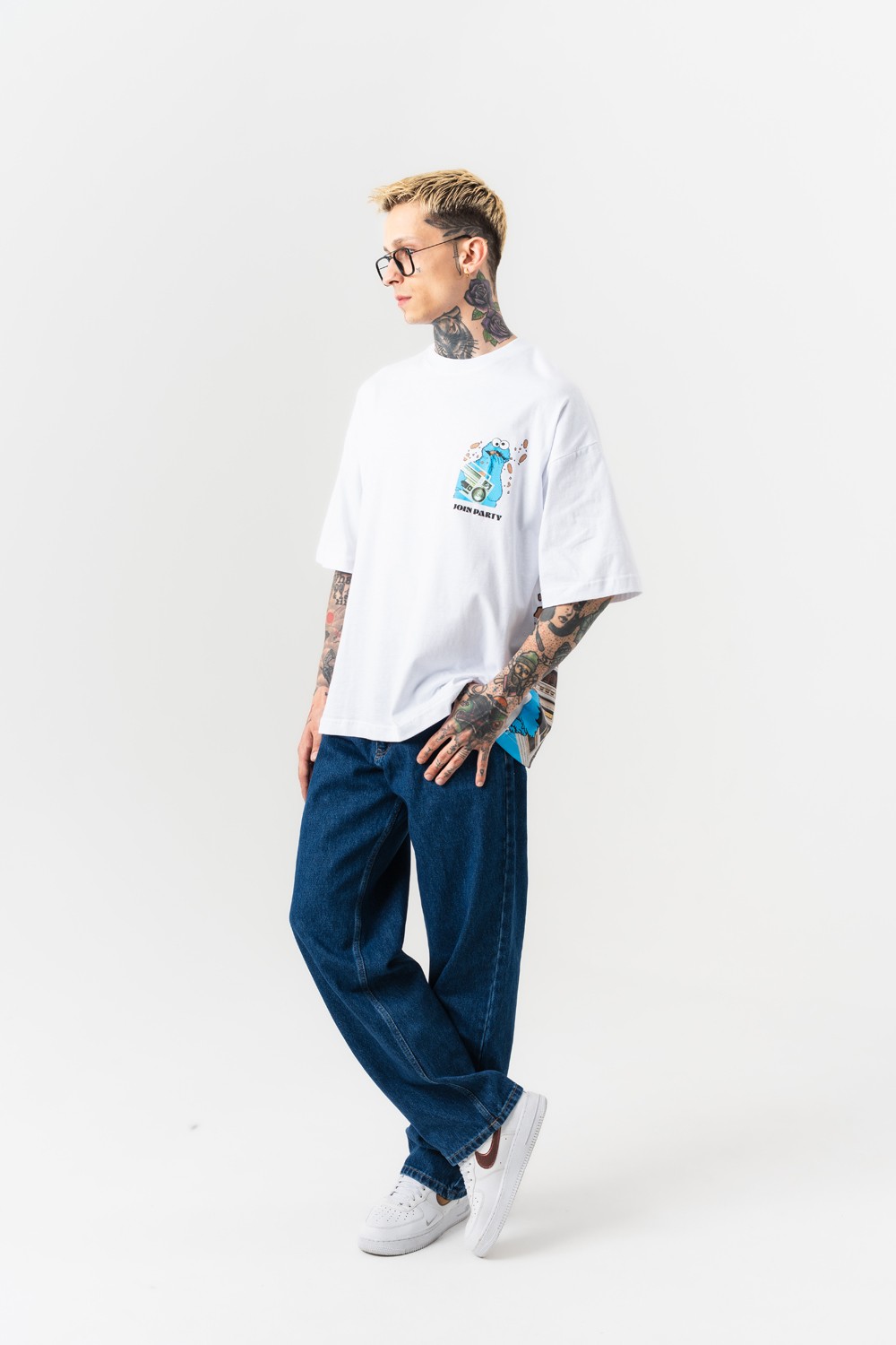 Join Party Sırt Baskılı Oversize T-shirt