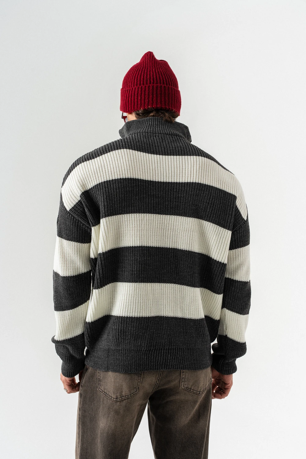 Haven Yarım Fermuarlı Polo Yaka Kazak