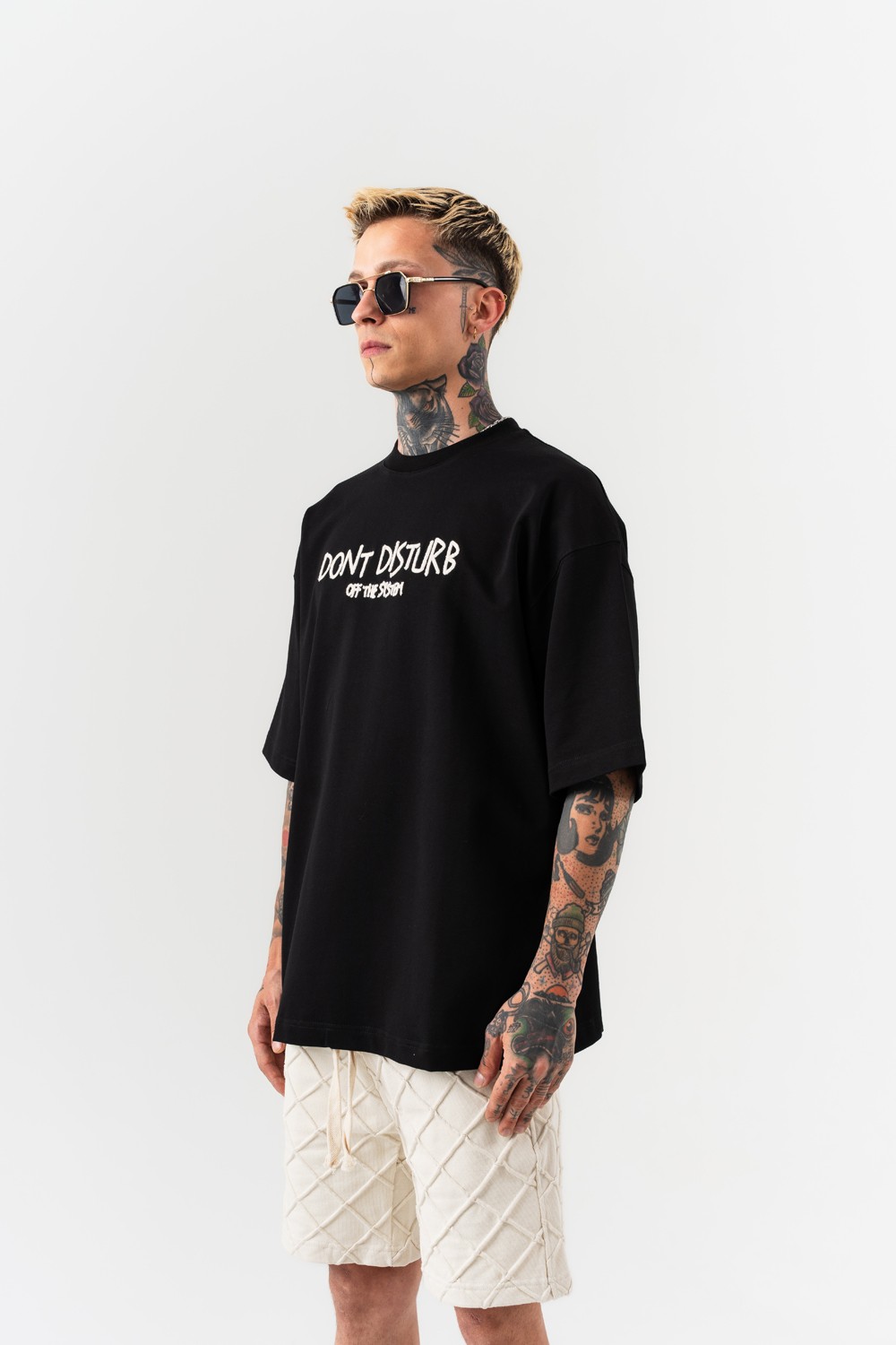 Disturb Nakış Detaylı Oversize T-shirt