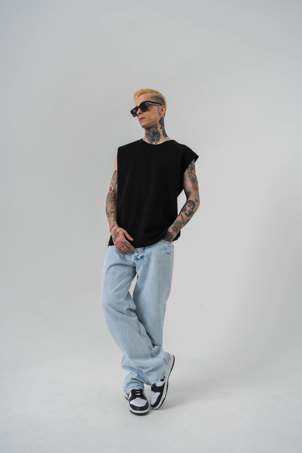 Number 1 Kolsuz Oversize T-shirt