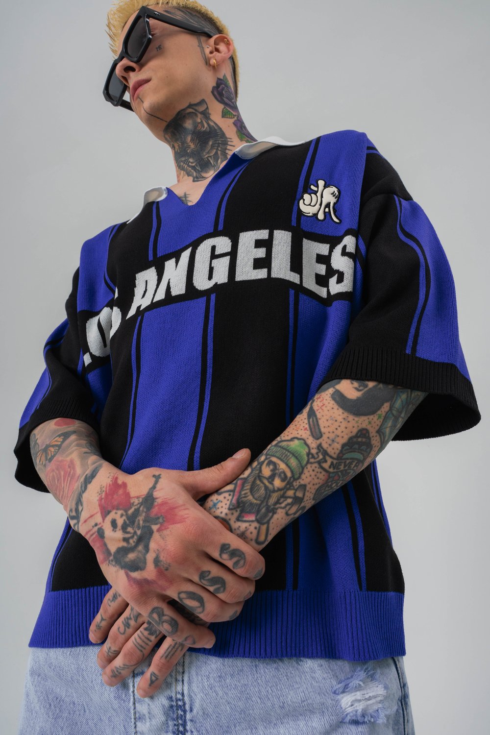 Los Angeles Knit Polo Yaka Triko T-shirt 