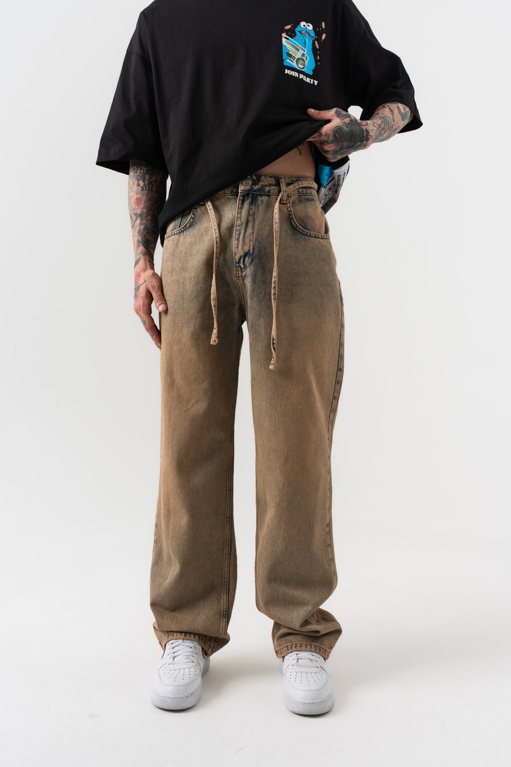 Ghostline Jean Baggy Pantolon - Hardal