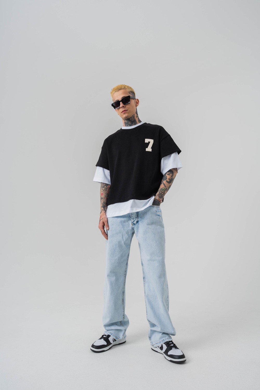 Patriot 7 Premium Oversize Birleşik Crop ve T-shirt