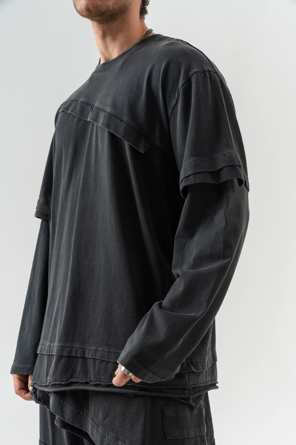 Ashfold Street Parça Detaylı Sweat ve Jogger Takım - Siyah