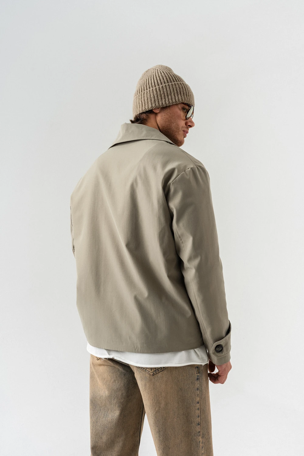 Stonelane Kruvaze Yaka Kısa Trençkot