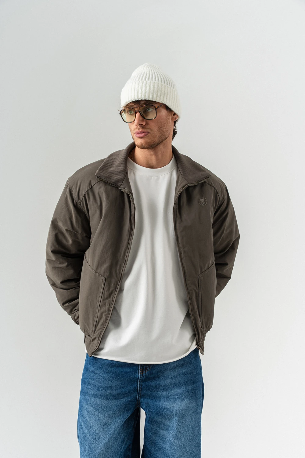 Grungefade Yaka Detaylı Şişme Mont