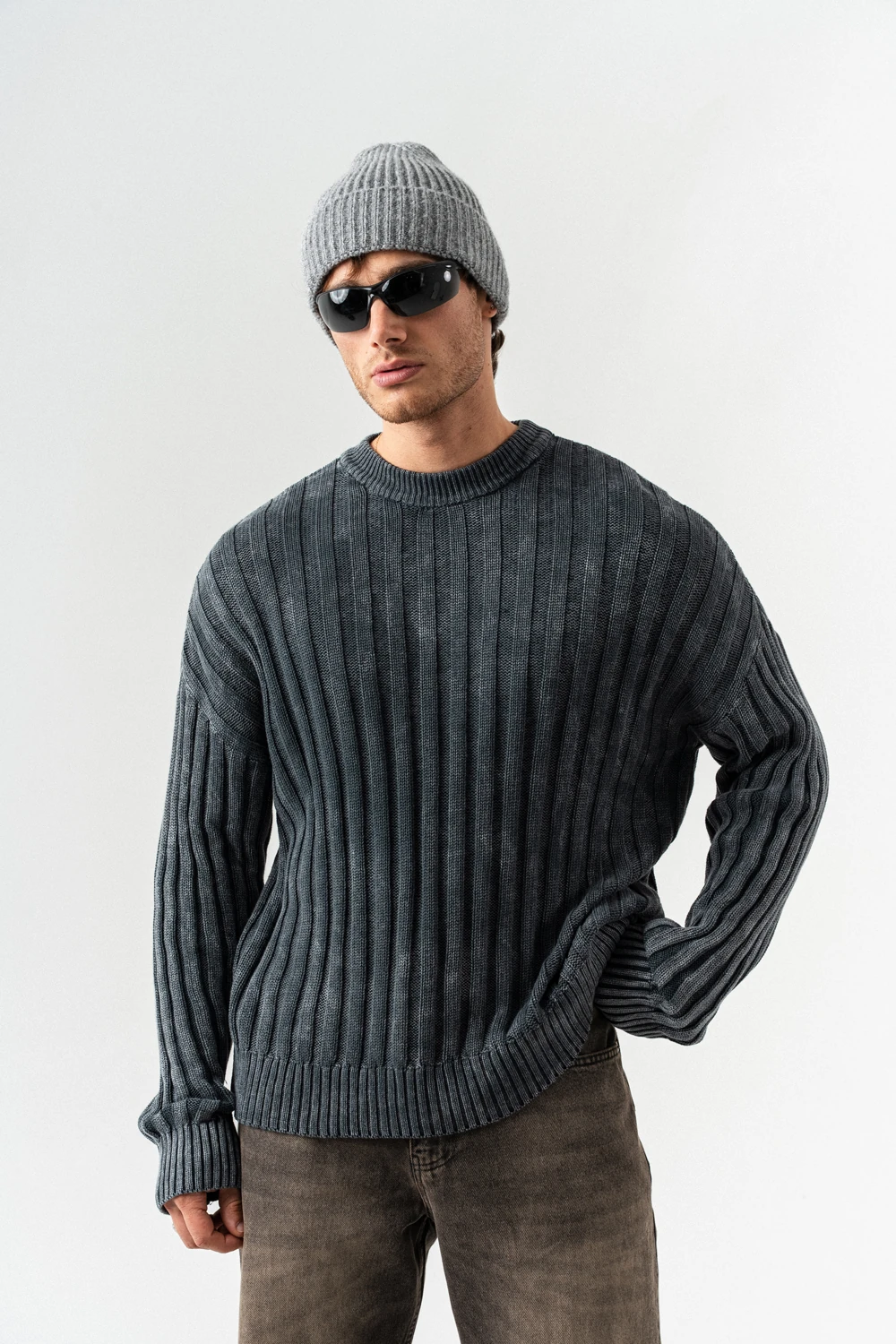 Realm Bisiklet Yaka Triko Kazak