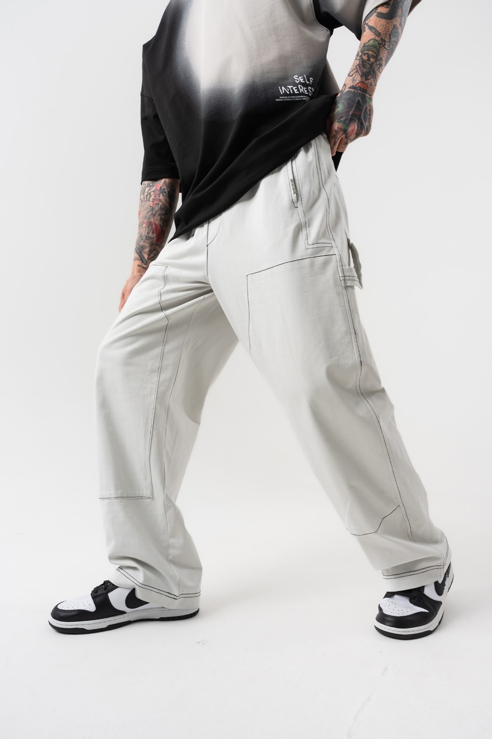 Rope Draft Oversize Baggy Pantolon