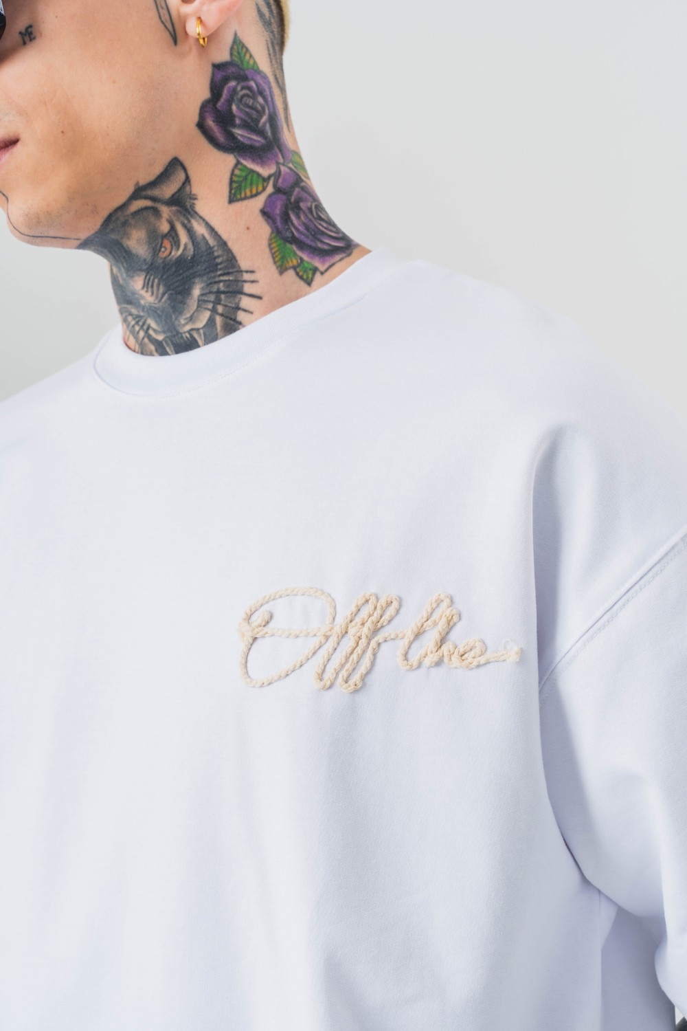 System Nakış Detaylı Oversize T-shirt
