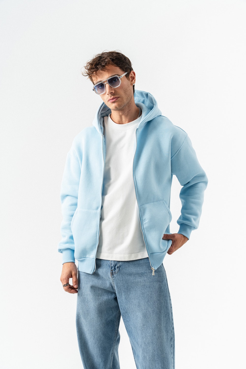 Stoneveil Fermuarlı Sweatshirt Hoodie