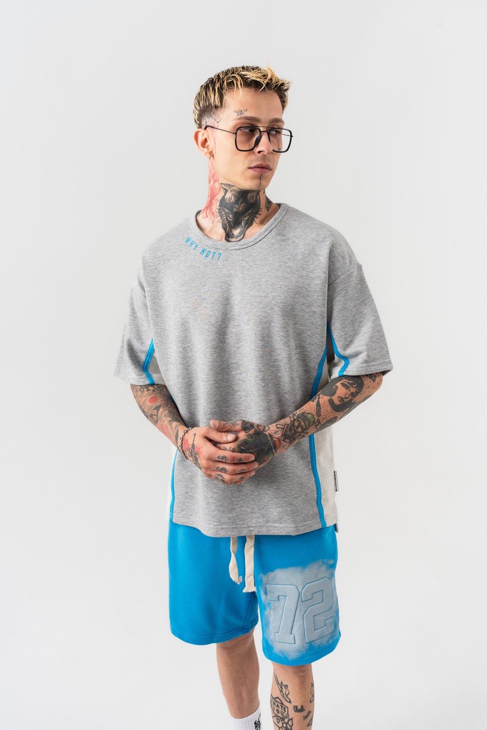 Why Not 3 İplik Oversize T-shirt - Grimelanj