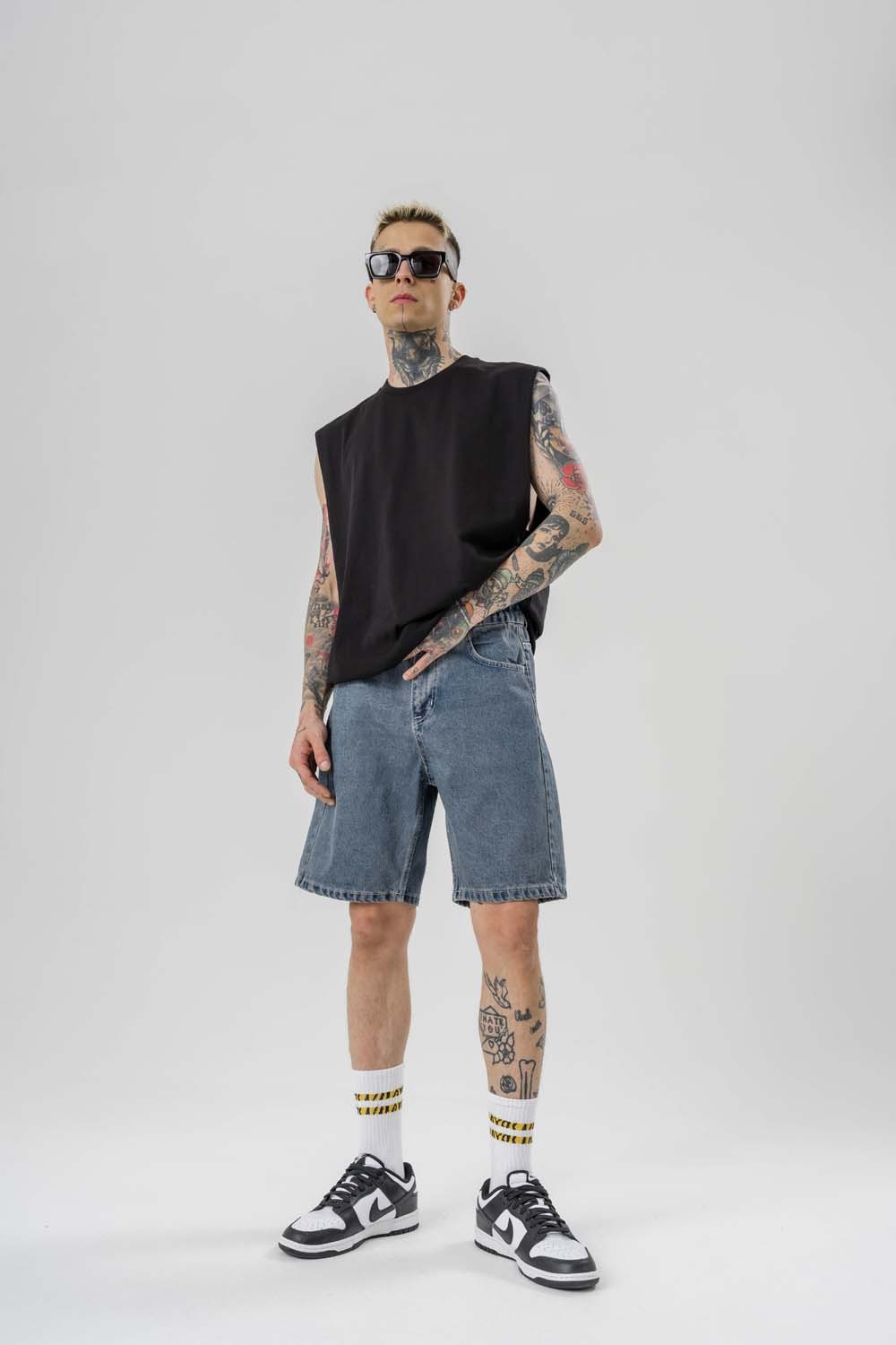 Urban Drip Jean Oversize Şort