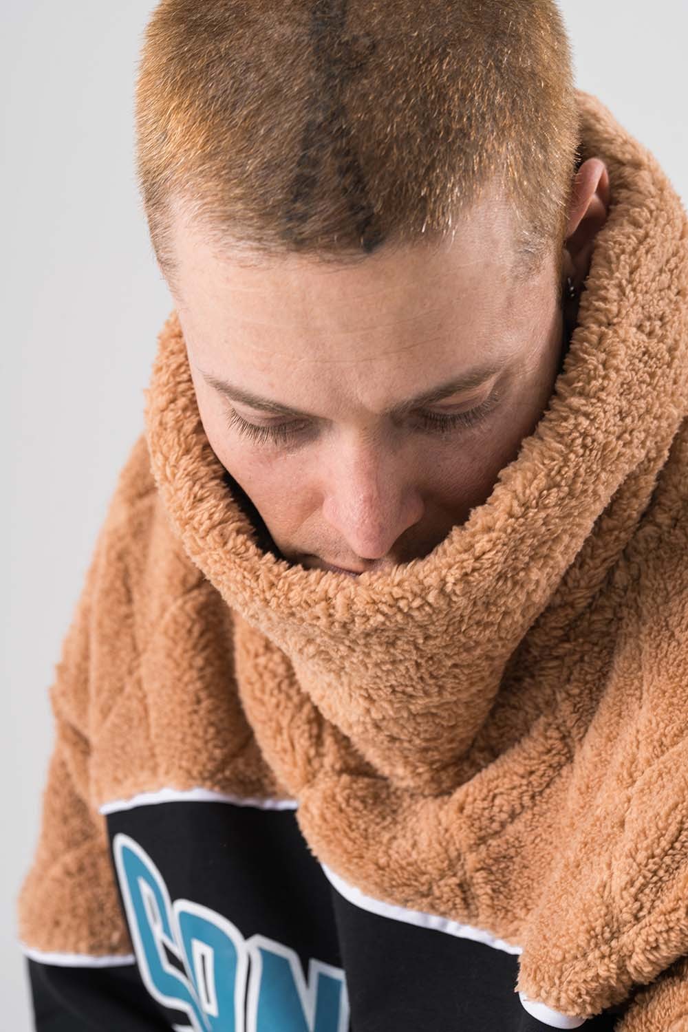 San Diego Balıkçı Yaka Peluş Sweatshirt