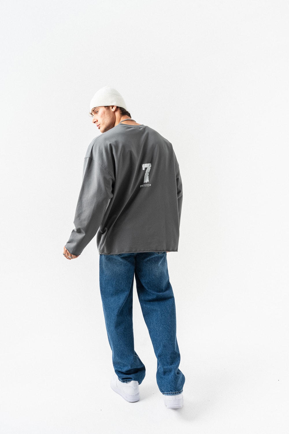 Seven Bisiklet Yaka Sweatshirt