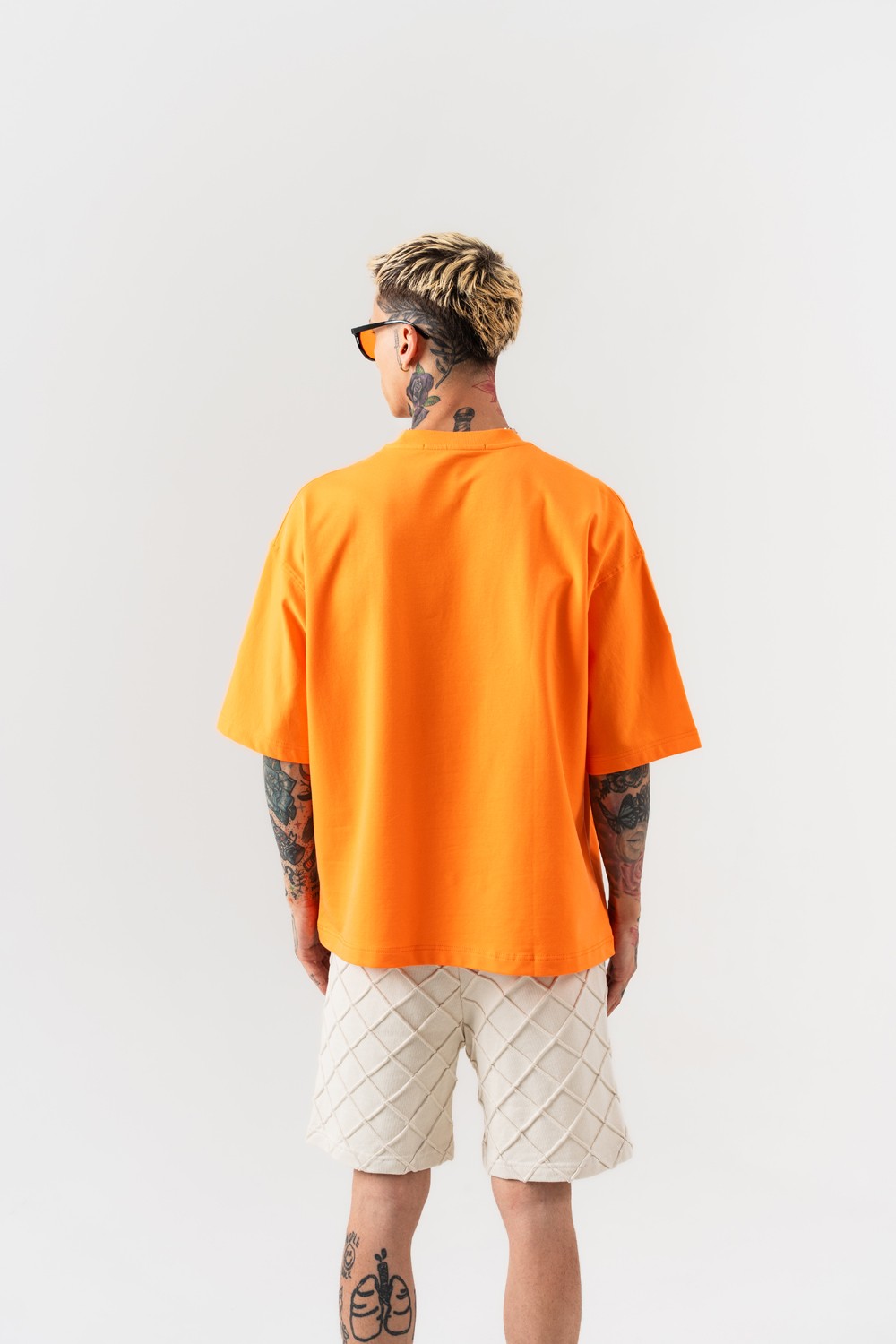 Starpiece Nakış Detaylı Oversize T-shirt - Turuncu