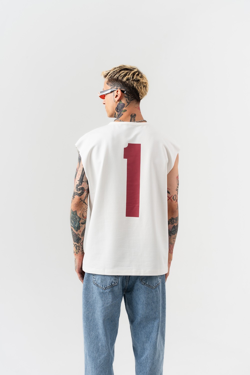 Number 1 Kolsuz Oversize T-shirt