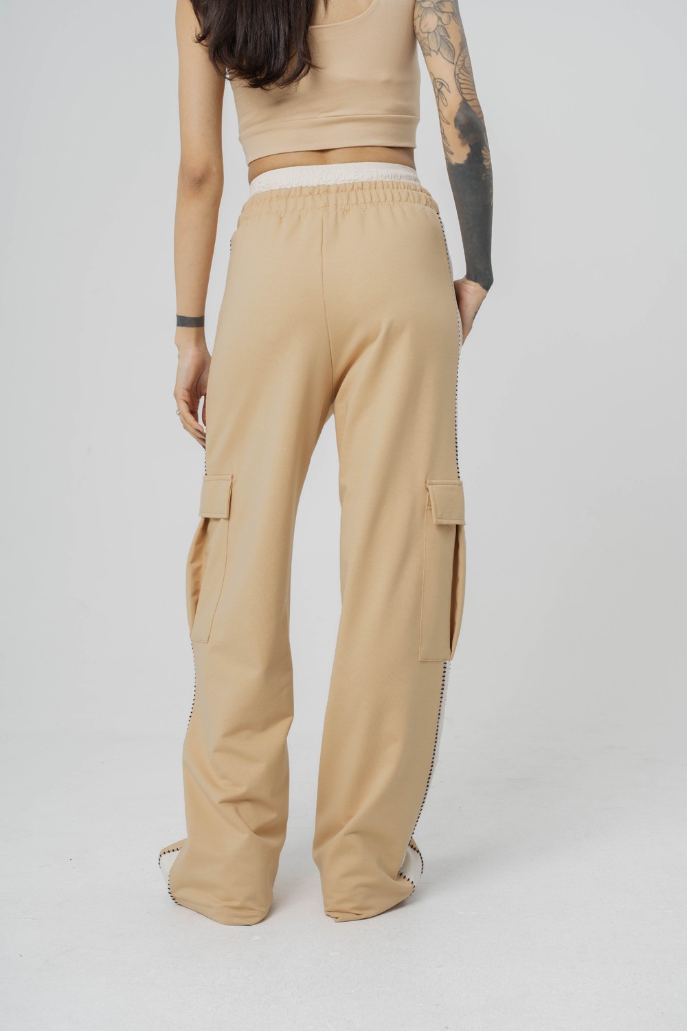 Seam Patched Baggy Kadın Eşofman Alt