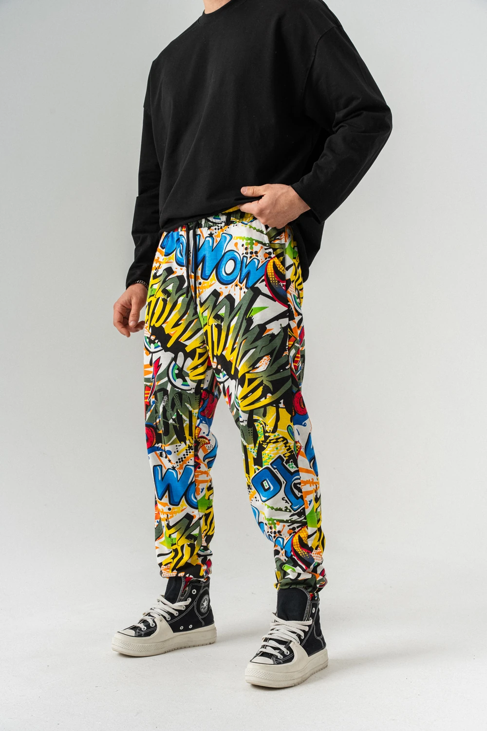 Rainbow Bel ve Paça Lastikli Jogger Eşofman