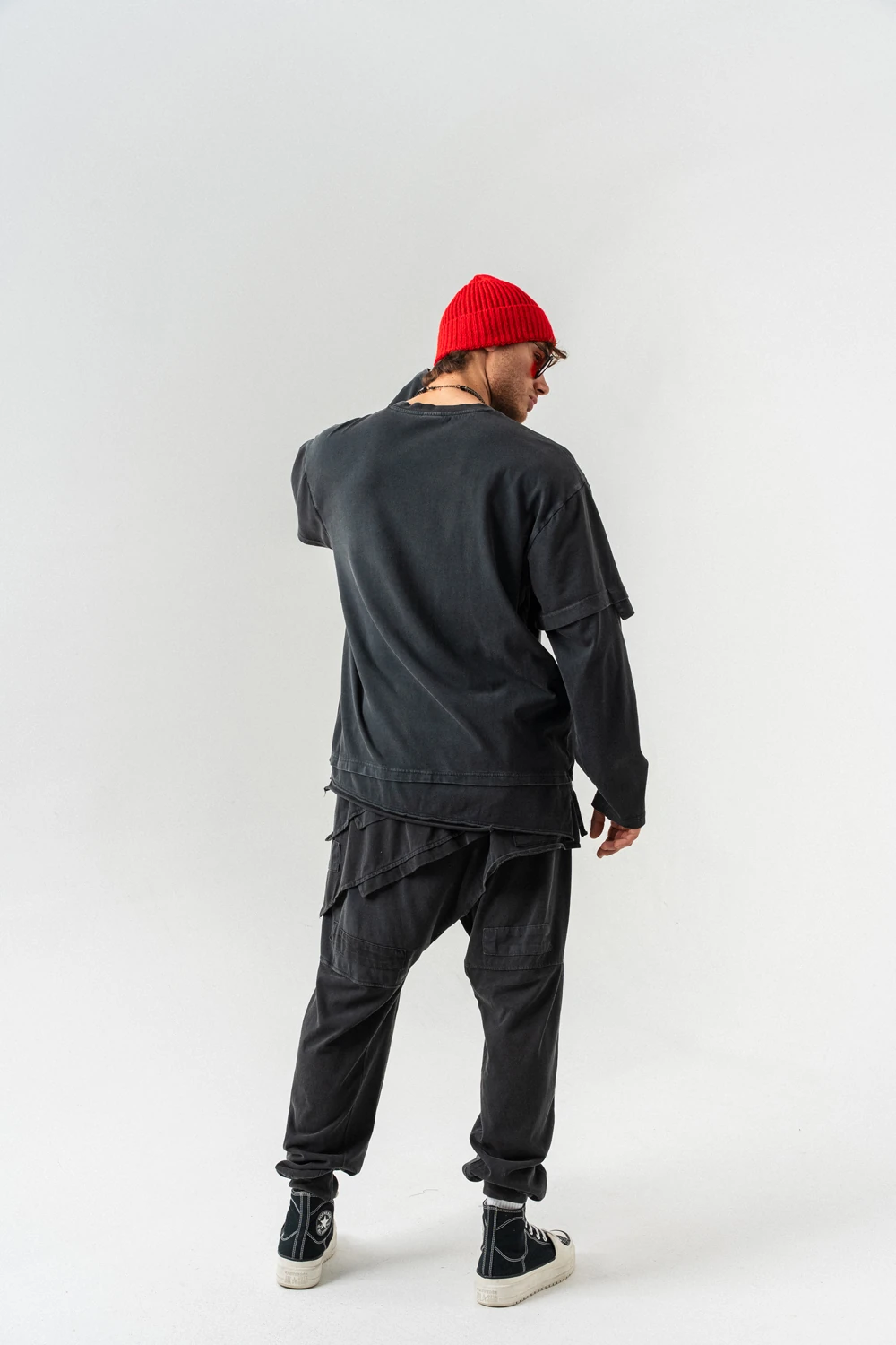 Ashfold Street Parça Detaylı Sweat ve Jogger Takım - Siyah