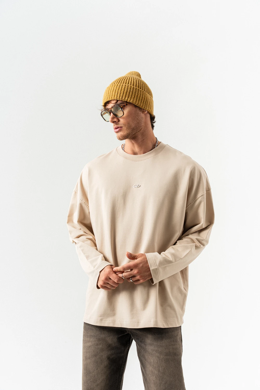 Airvoid Basic Bisiklet Yaka Sweatshirt