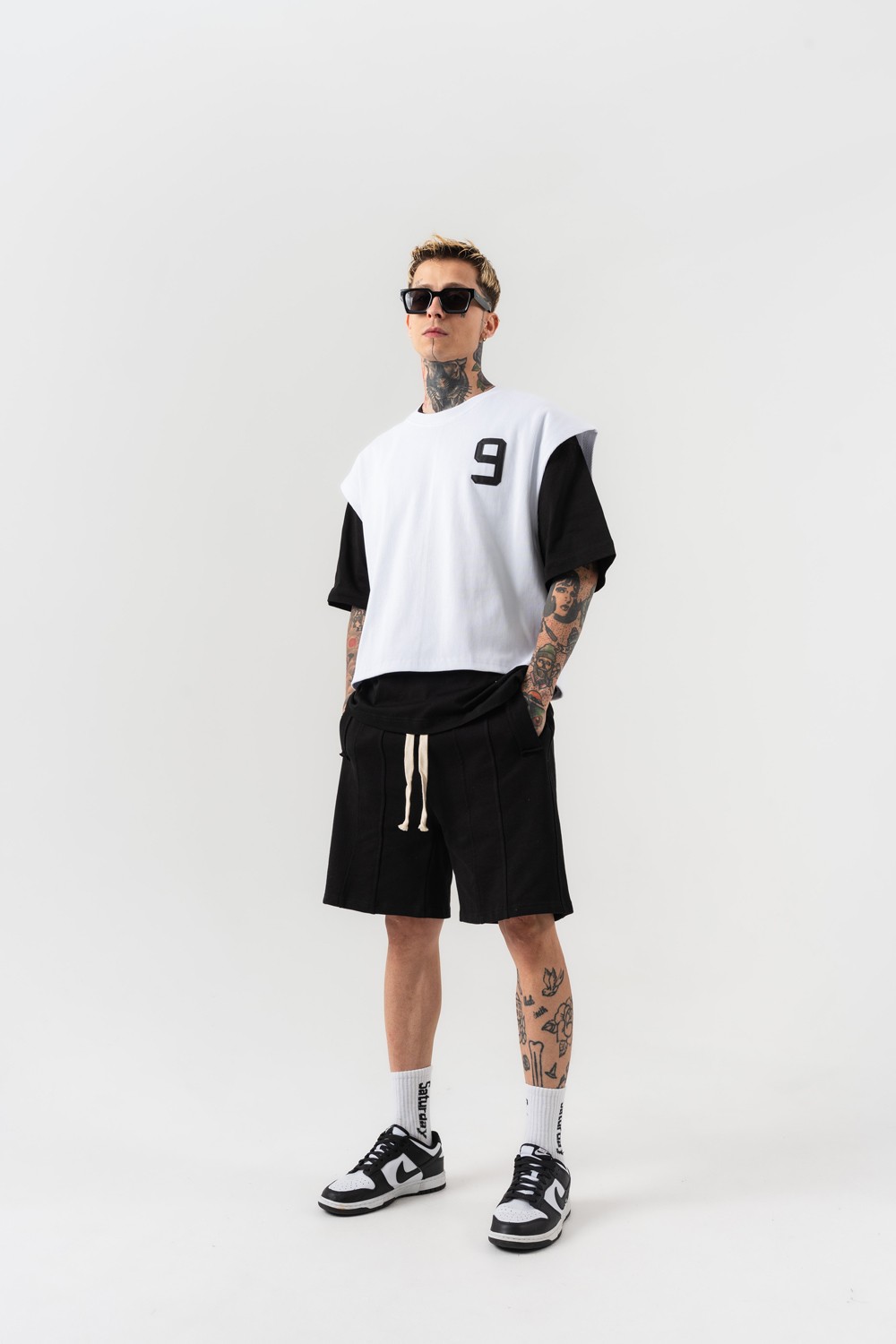 Patriot 9 Premium Oversize Crop ve T-shirt Bir Arada 2'li Set