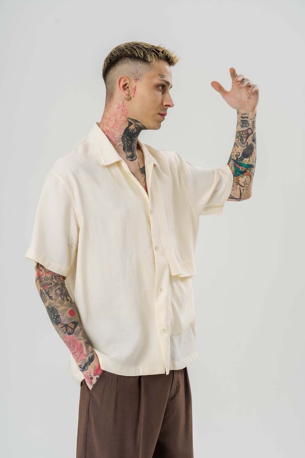 Vincenzo Pocket Oversize Gömlek