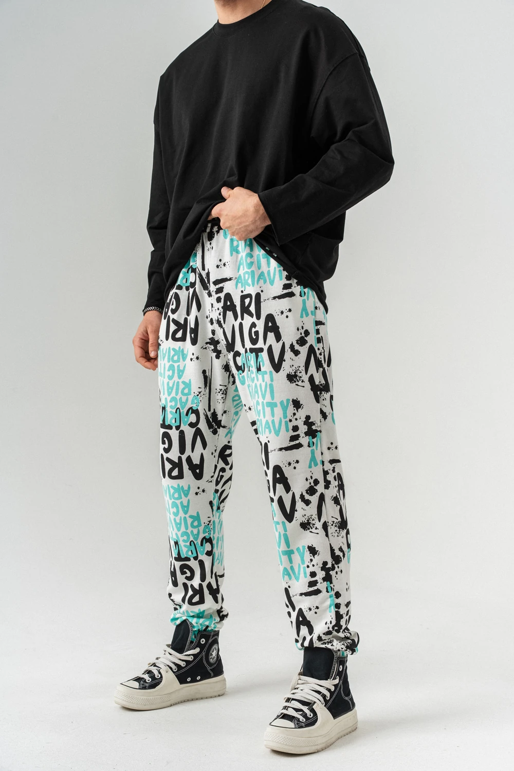 Underground Bel ve Paça Lastikli Jogger Eşofman - Beyaz