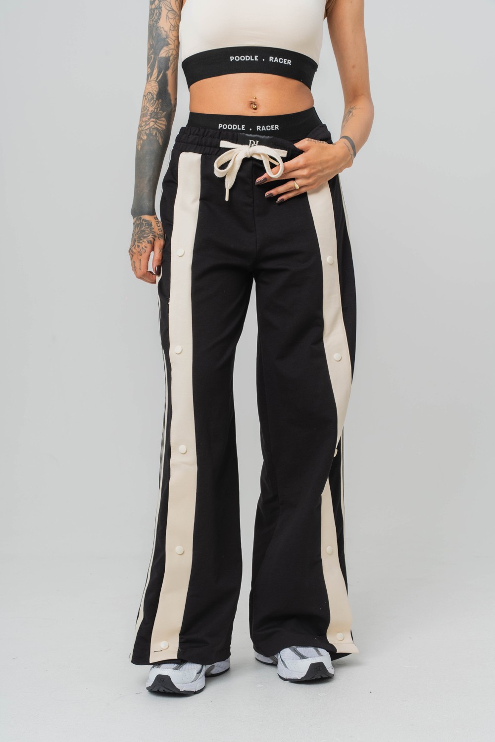 Urban Stripe Şerit ve Trok Detaylı Baggy Kadın Eşofman Alt