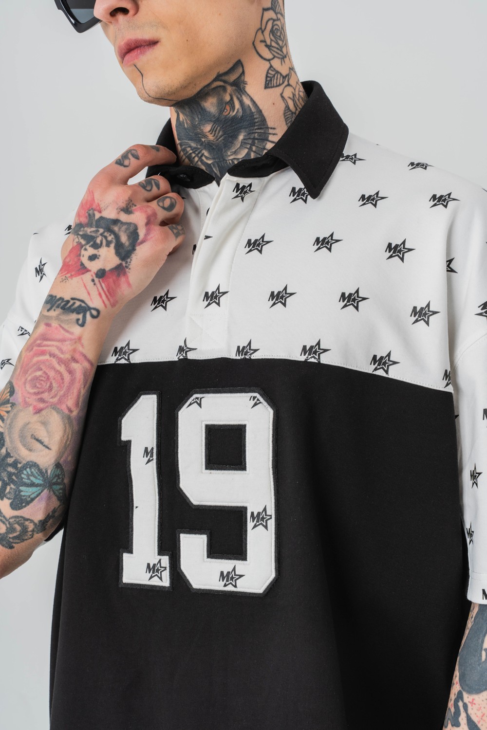 Stars 1987 Polo Yaka Oversize Tshirt
