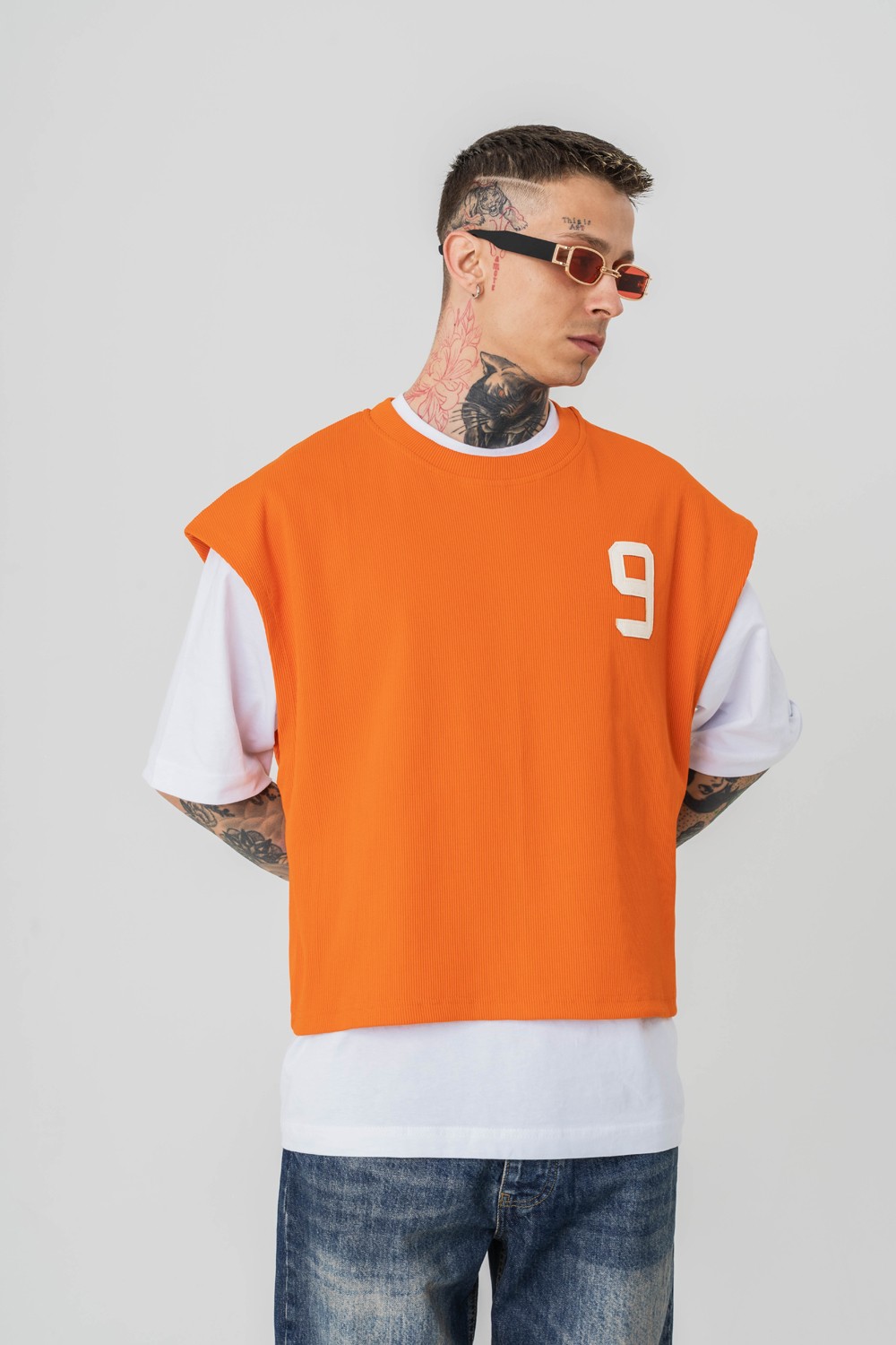 Patriot 9 Premium Oversize Crop ve T-shirt Bir Arada 2'li Set