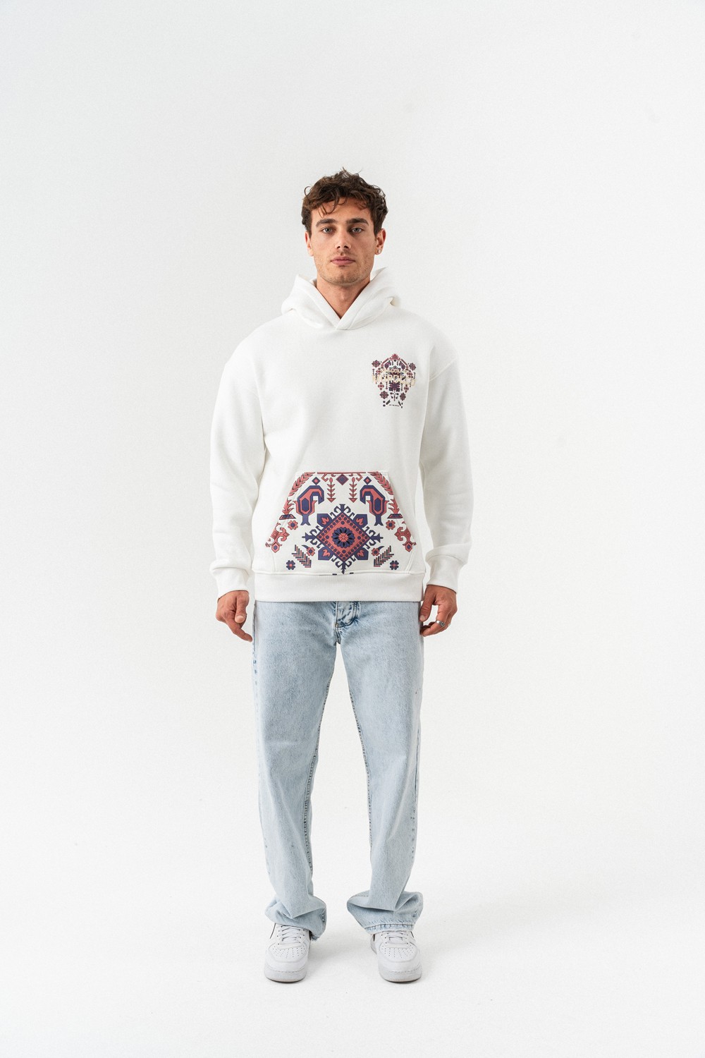 Morocco Nakış ve Patch Detay Sweatshirt Hoodie