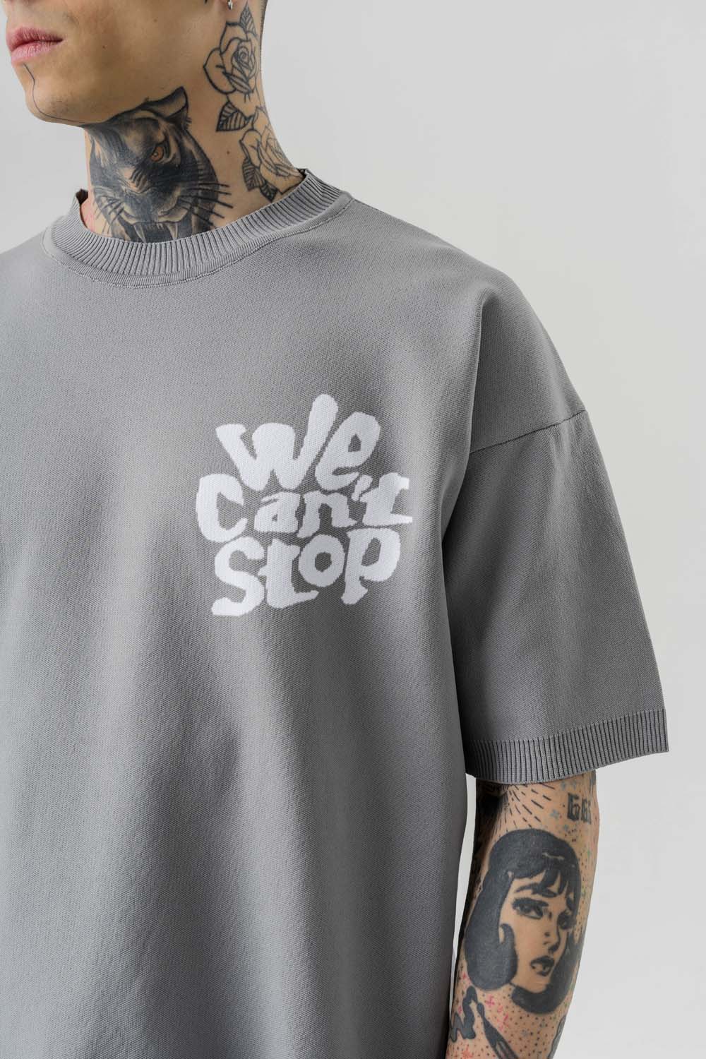We Cant Stop Knit Triko Oversize T-shirt