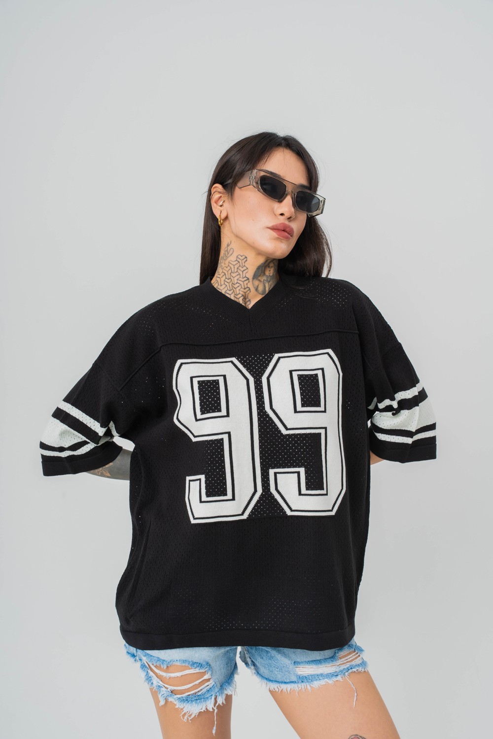 99 Knit Oversize Triko T-shirt