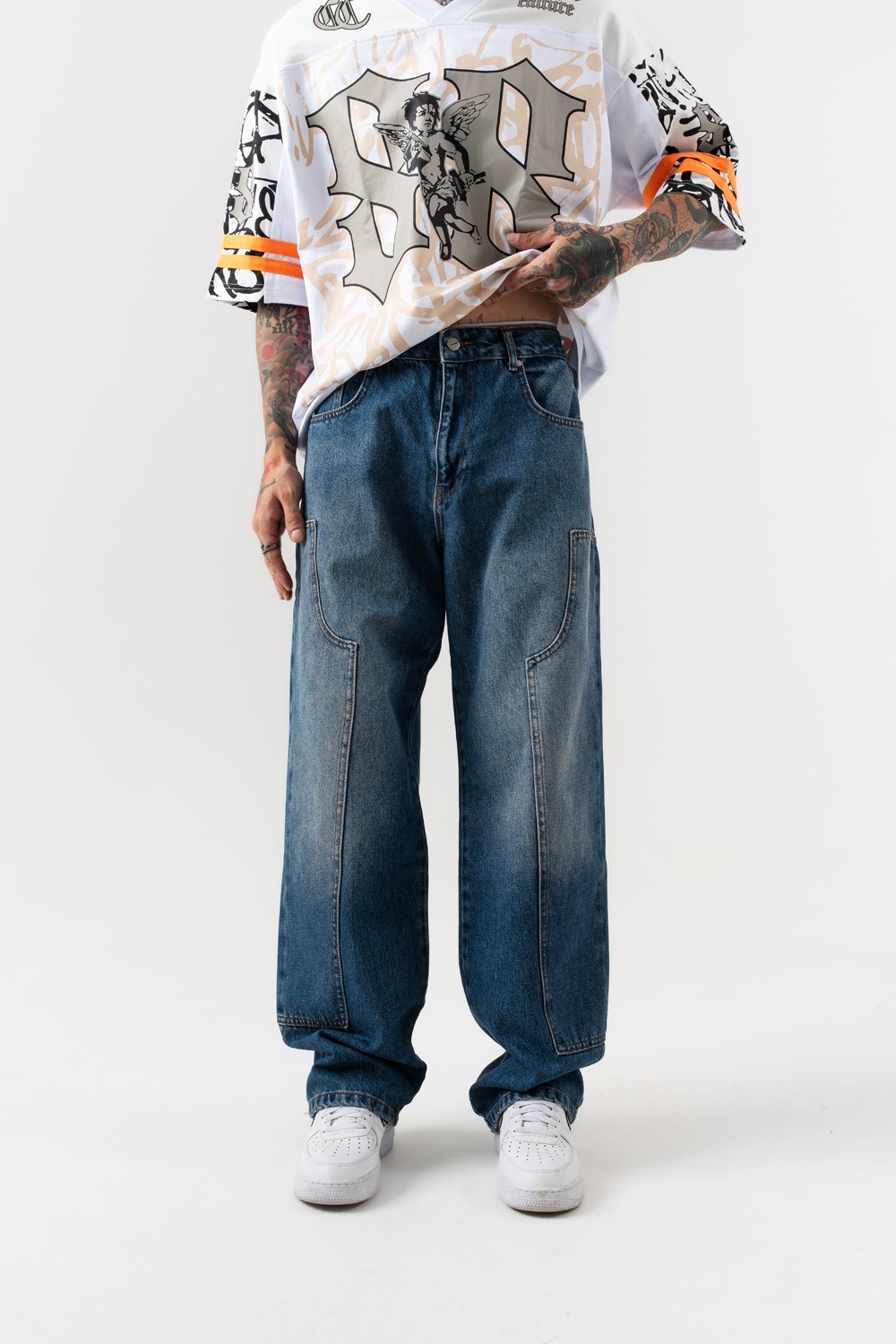 Voidwalker Baggy Jean Pantolon - Mavi