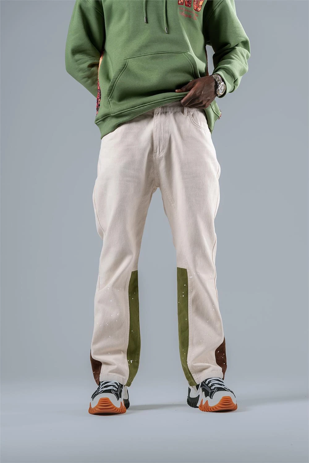 Vintage Baggy Gabardin Pantolon