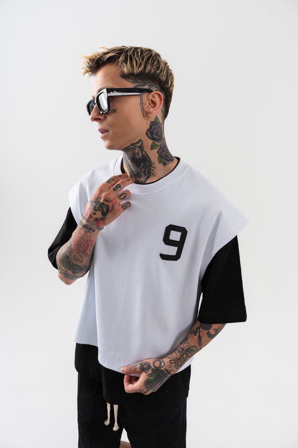 Patriot 9 Premium Oversize Crop ve T-shirt Bir Arada 2'li Set