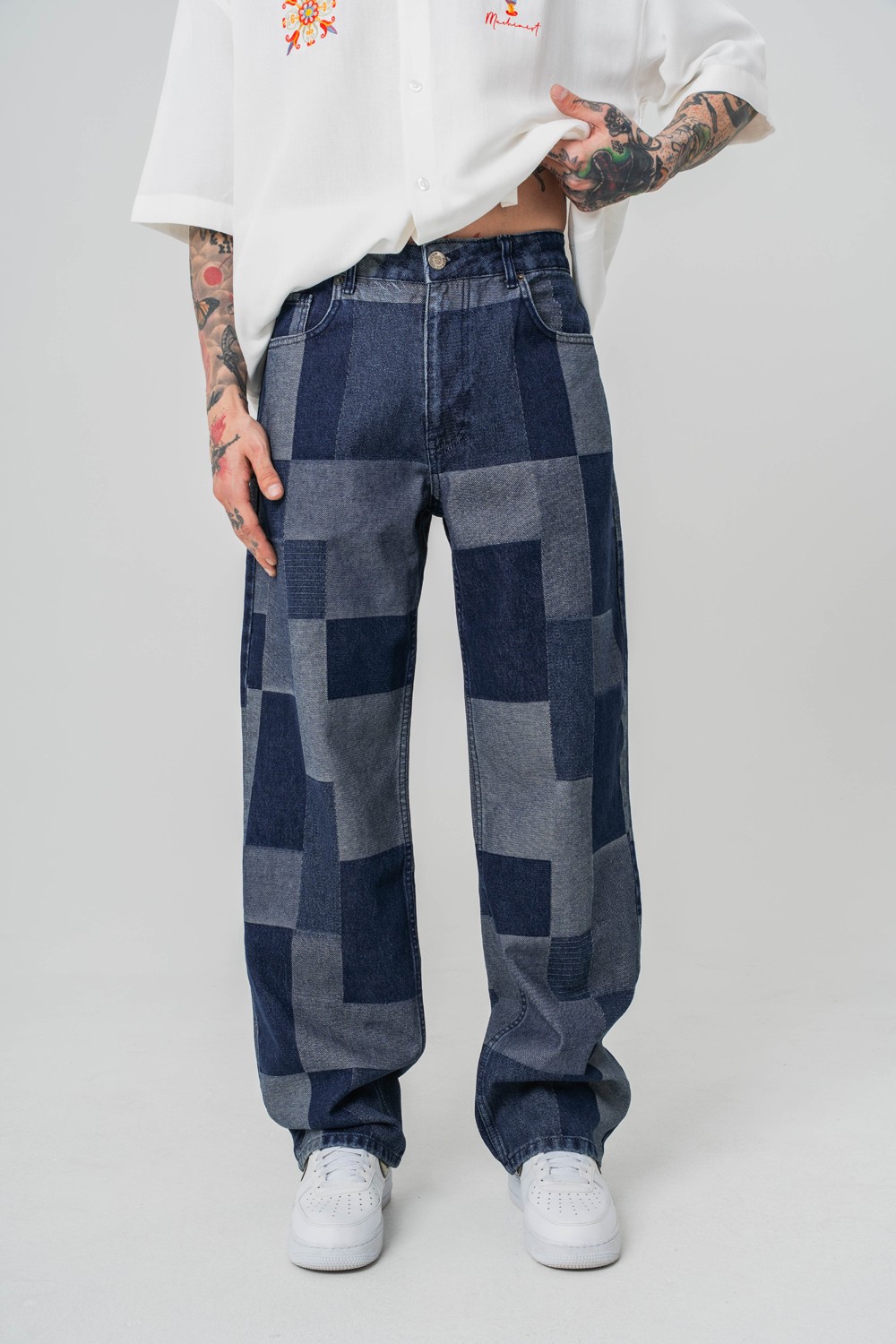 Oblong Flow Jean Oversize Baggy Pantolon - Lacivert