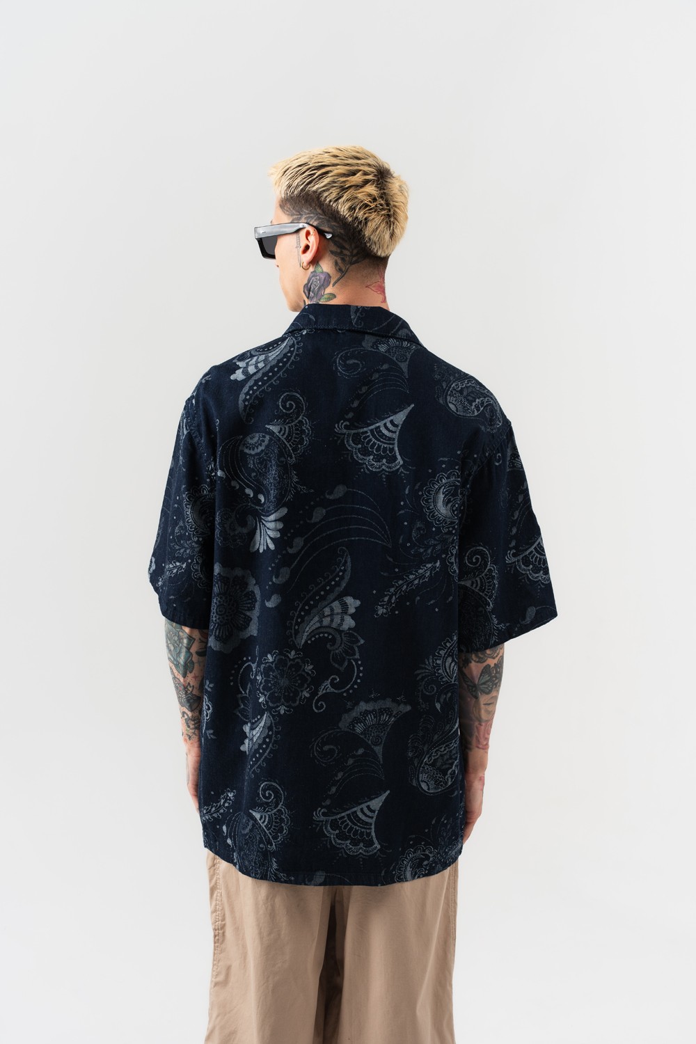 Offtrack Nakış Desen Oversize Gömlek