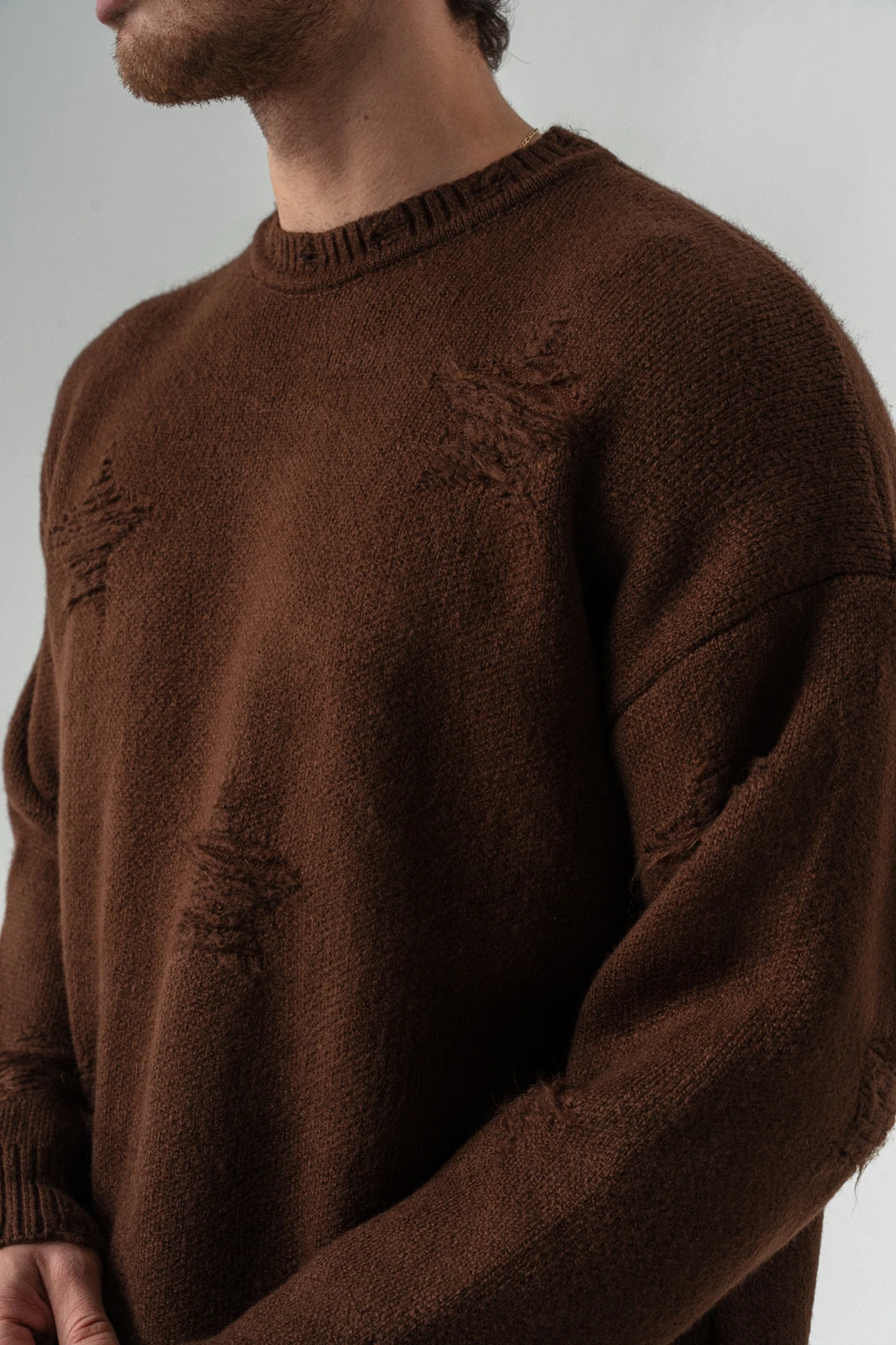 Coldtrap Kesik Detaylı Triko Kazak